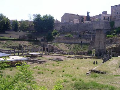 Volterra: le forum et le théâtre romain de Vallebuona
